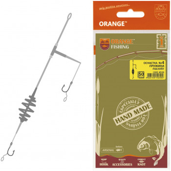 Готовый монтаж Карп ORANGE #4 Spring Leadcore, для бойлу, 40 гр., в уп. 1 шт.