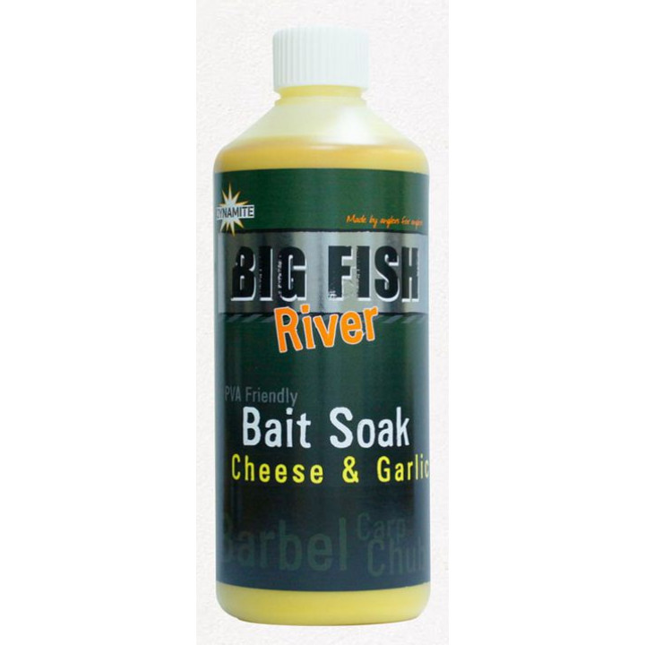 Ліквід Dynamite Baits Big Fish Bait Soak Cheese & Garlicl 500ml