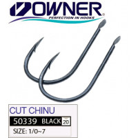Гачки Owner 50339 Cut Chinu Black Chrome