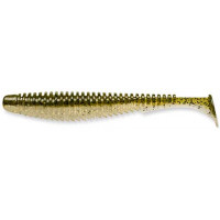 Силикон FishUp U-Shad 3.0" (9шт) #202 - Green Pumpkin/Pearl