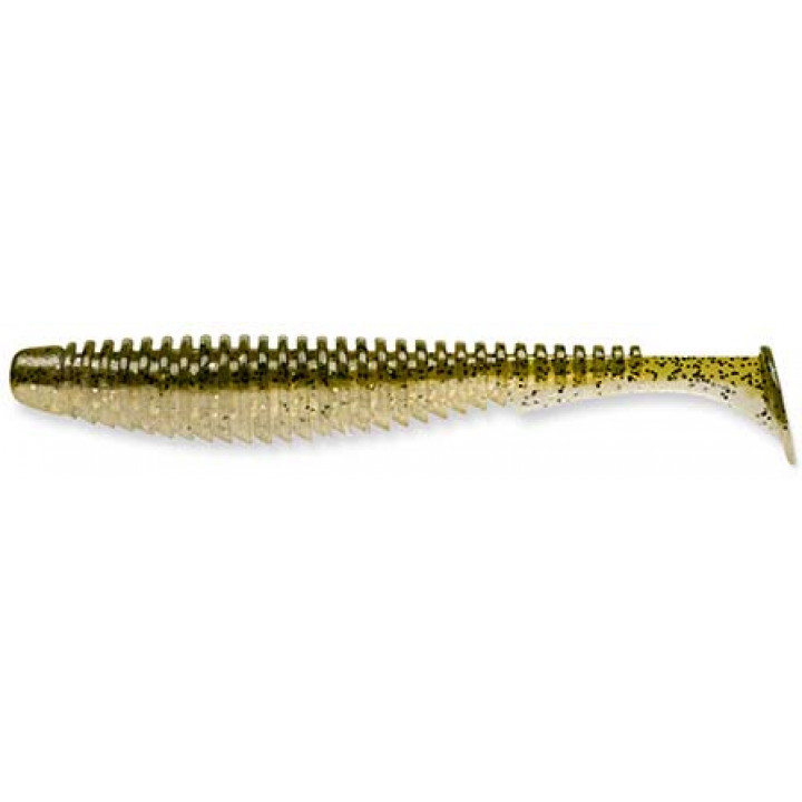 Силикон FishUp U-Shad 3.0" (9шт) #202 - Green Pumpkin/Pearl