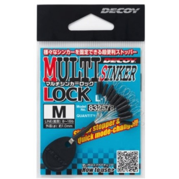 Стопор Decoy L-12 Multi Sinker Lock M, 18 шт/уп