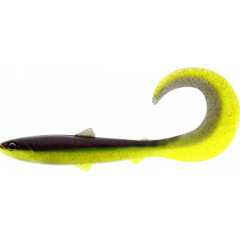 Силикон Westin BullTeez Curltail Box 10cm 6g Black/Chartreuse 1шт