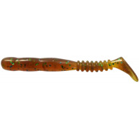 Силикон Reins Rockvibe Shad 3" 565 Motor Oil Green Flake (15шт/уп)