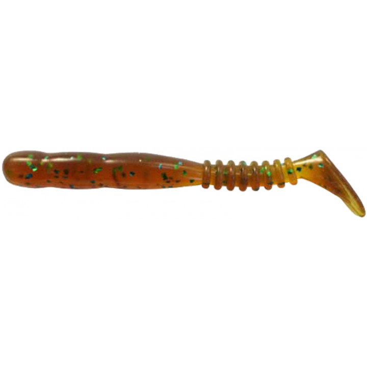 Силикон Reins Rockvibe Shad 3" 565 Motor Oil Green Flake (15шт/уп)