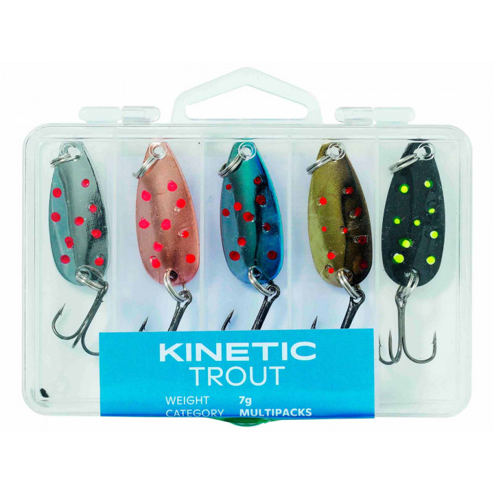Набор Блесен Kinetic Trout 9g 5шт