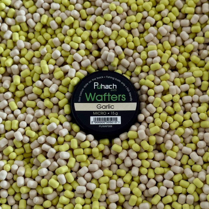 Бойлы Puhach Baits Wafters Micro 3.8x6mm - Garlic (Чеснок)
