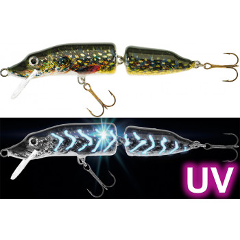 Воблер Jaxon HS Pike Fat UV 2 секции PL 16cm