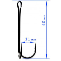 Крючок Kumho DOUBLE HOOK LIGHT 800 № 1