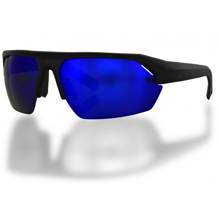 Очки Westin W6 Sport 25 Matte Black LB Smoke LM Blue AR Blue