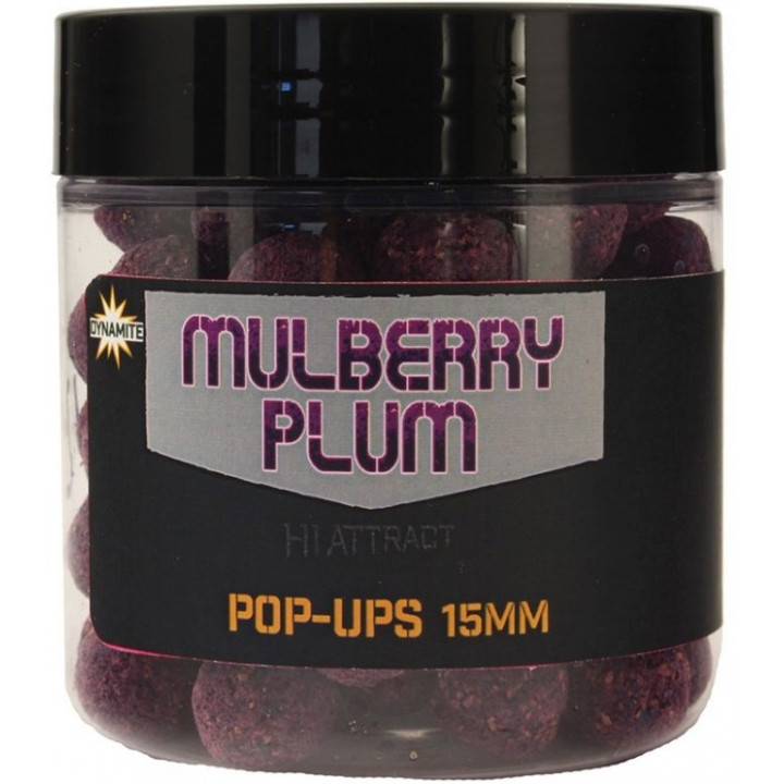 Бойлы Dynamite Baits Pop-Ups Hi-Attract Mulberry Plum Mulberry & Plum 15mm
