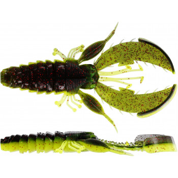 Силікон Westin CreCraw Creaturebait 4шт. 8.5cm 7g Black/Chartreuse