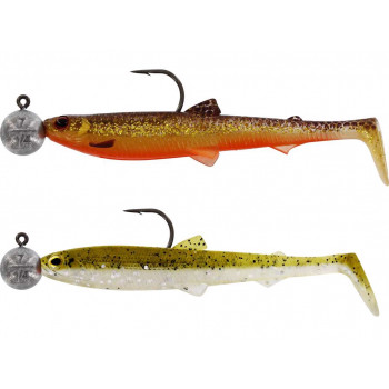 Силикон Westin BullTeez R 'N R  12.5cm 10g #6/0 Clear Water Mix 5 (2шт/уп)