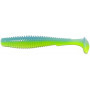 Силикон FishUp U-Shad 4" (8шт) #206 - Sky/Chartreuse