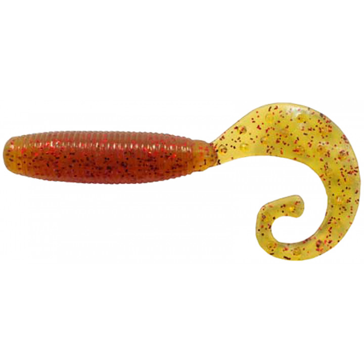 Силикон Reins Fat G-Tail Grub 3" 566 Motor Oil Red Flake (12шт/уп)