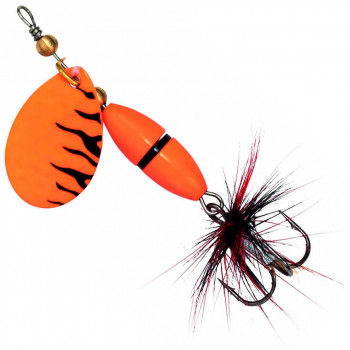 Блесна Kinetic Fizz 7g Orange/Black Ribbon
