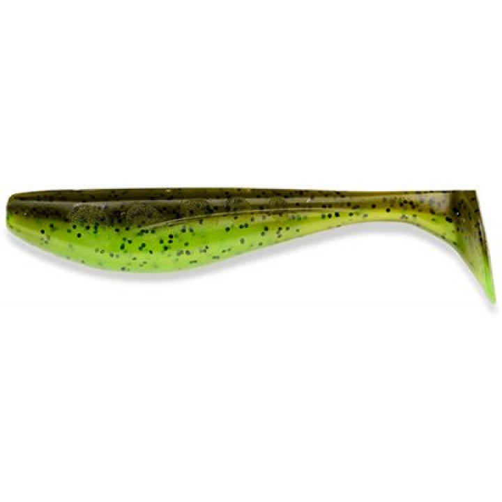 Силикон FishUp Wizzle Shad 2.0" (10шт) #204 - Green Pumpkin/Chartreuse