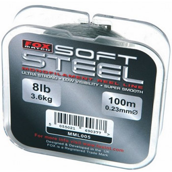 Леска матчевая Fox Soft steel match 150m 0.14mm 150m 3lb