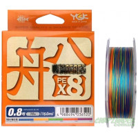 Шнур YGK Veragass PE x8 150m (#1.5/max 30lb)