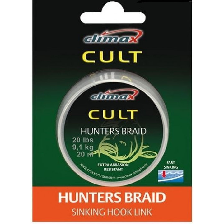 Повідковий матеріал Climax Cult Hunters Braid Weed 25lbs 20m