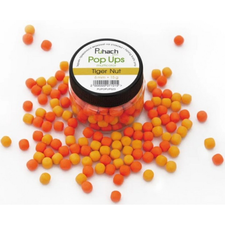 Puhach Baits Pop Ups 6mm Multicolor - Tiger Nut