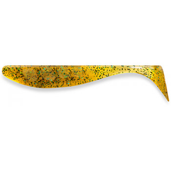 Силикон FishUp Wizzle Shad  5" (4шт) #036 - Caramel/Green & Black