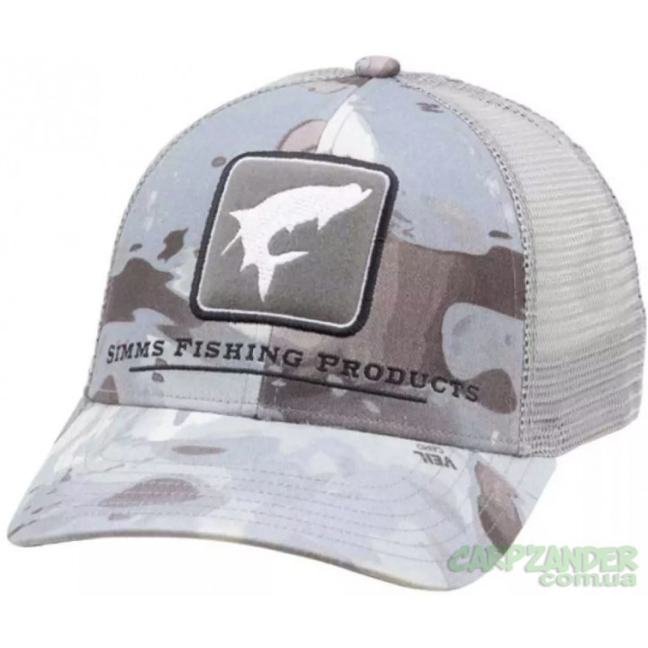 Кепка Simms Tarpon Icon Trucker Cloud Camo Grey