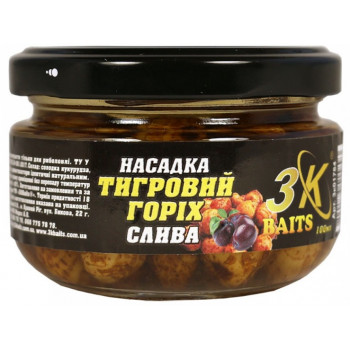 Насадка 3KBaits "Тигровый орех" Premium Слива 100ml