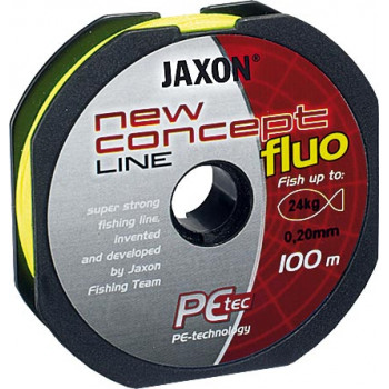 Плетінка Jaxon New Concept Line Fluo Yellow 100m 0.25mm