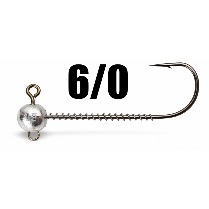 Джиг-головка DS з двома вушками та пружиною ST-29 #6/0 3шт 15g