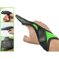 Напальчник ProfMontazh для силового заброса "Кіготь" Green (L-XL)