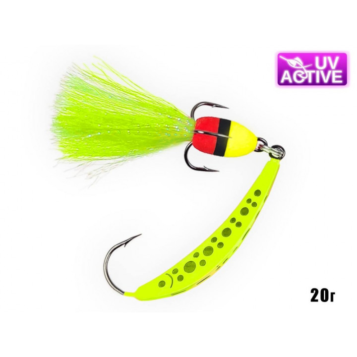 Блесна ProfMontazh "Лижа" 20g Yellow