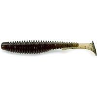 Силикон FishUp UShad 4" 8шт #043 Watermelon Brown Black