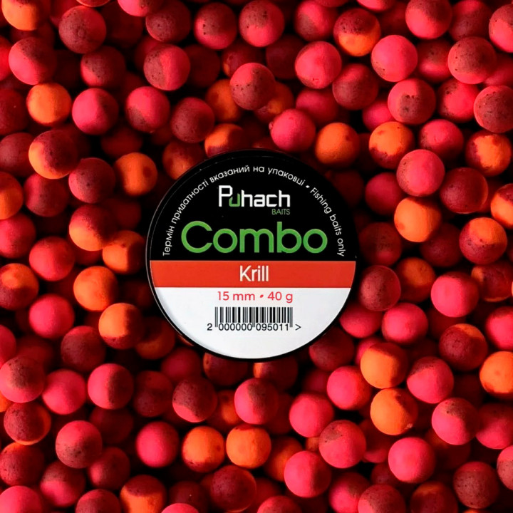 Бойли Puhach Baits Combo 15mm - Krill (Криль)