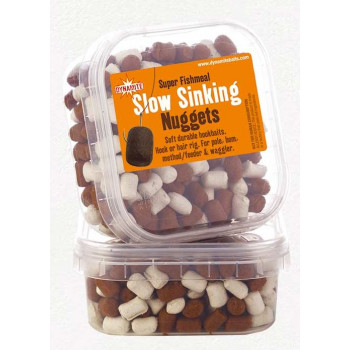 Пеллетс Dynamite Baits White/Brown Fishmeal Slow Sinking Nuggets