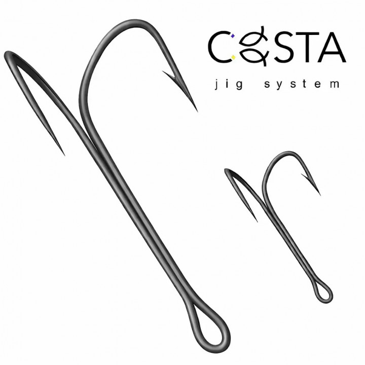 Двійник Costa Ультра тонкі TFL під приманки 2.0" 10шт