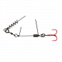 Savage Gear SS Corkscrew Stinger 3G 1X #1/0 23kg Red + Bn Diameter 2pcs