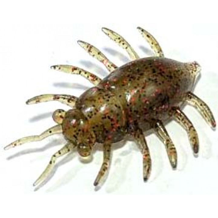 Силикон FishUp Maybug 1.3" (5шт) #045 - Green Pumpkin/Red & Black