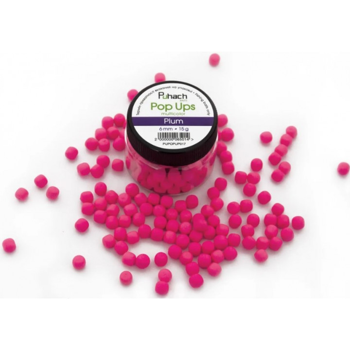 Puhach Baits Pop Ups 6mm Multicolor - Plum
