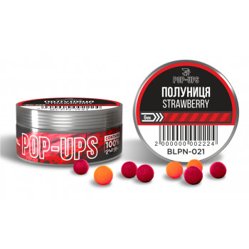 Бойлы INTERKRILL Pop-up 6mm Клубника/Strawberry 15g