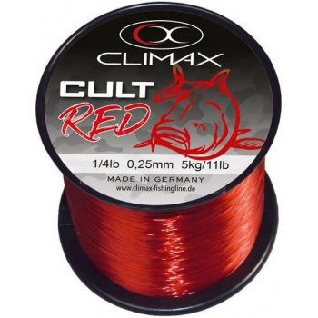 Леска CLIMAX Cult Carpline Red 0.30mm 7kg (1200m)