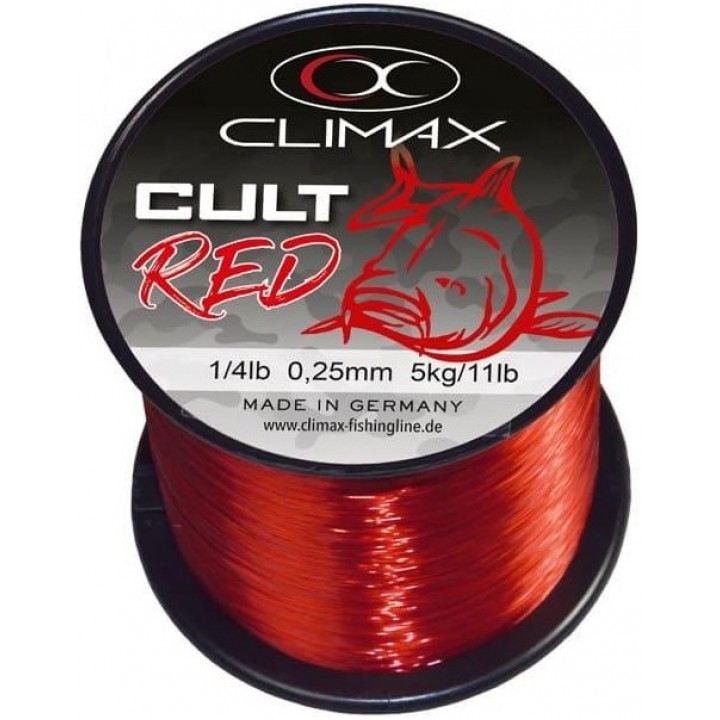 Леска CLIMAX Cult Carpline Red 0.35mm 9kg (1000m)