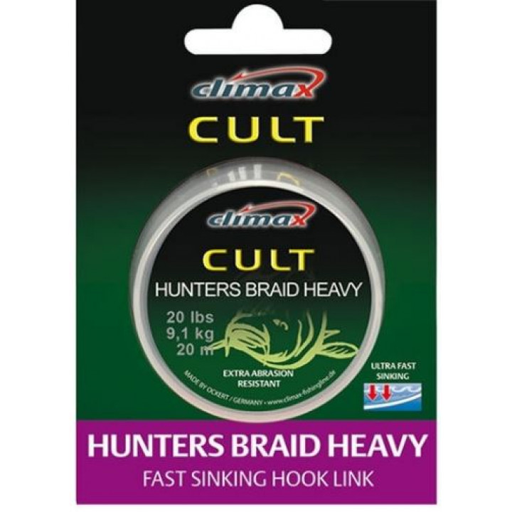 Поводковый материал Climax Cult Heavy Hunters Braid Weed 30 lbs. 20m
