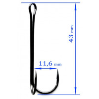 Крючок Kumho DOUBLE HOOK LIGHT 800 № 2/0