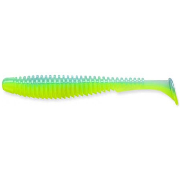 Силикон FishUp U-Shad 3.0" (9шт) #206 - Sky/Chartreuse