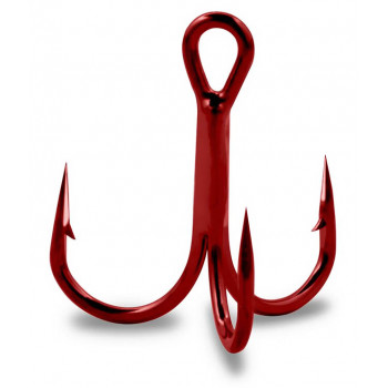 Тройник Gurza Round treble hook ST-36 № 14 RED