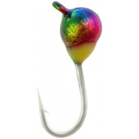Мормышка вольфрамовая Viking Fishing Round+drop 0.31g 3mm Rainbow (1шт)