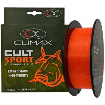 Леска CLIMAX CULT CARP SPORT orange 0,22mm 4,4kg (1000m)