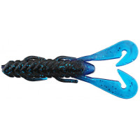 Силикон Gambler Burner Craw 4" 7шт. 100mm 9g Black Blue Glitter Blue Tail