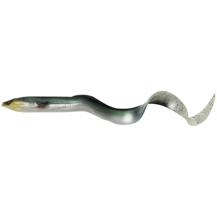 Силикон Savage Gear 3D Real Eel Loose Body 200mm 27.0g Green Silver